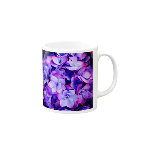 紫陽花PURPLE マグカップ