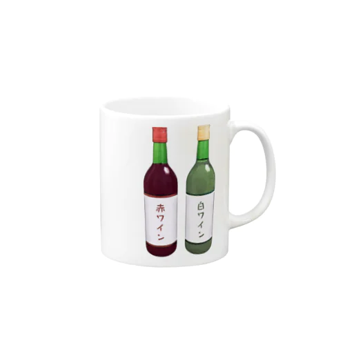 赤ワインと白ワイン_230302 Mug