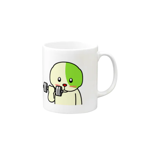 健ジムのわんぱぱくん　ダンベルバージョン Mug