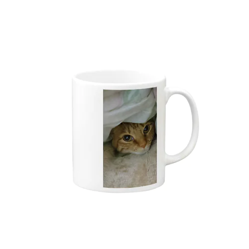 かくれ猫 Mug