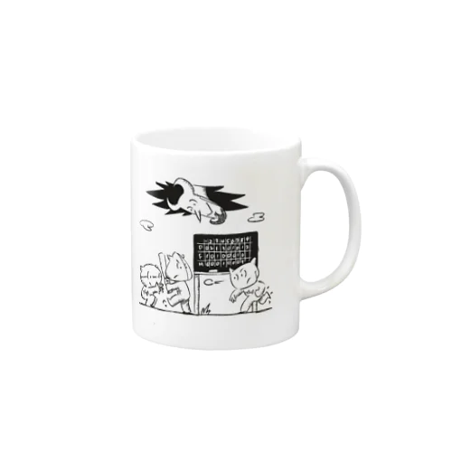 デボ・フルフル・ムルムルの野球（白黒） Mug