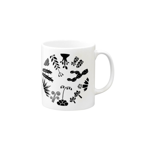 T-29 Bizarre Plants circle Mug