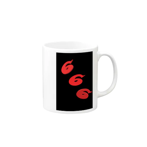 triple６red Mug