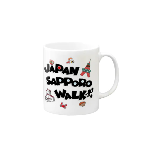 JAPAN SAPPORO WALK ロゴ グッズ マグカップ