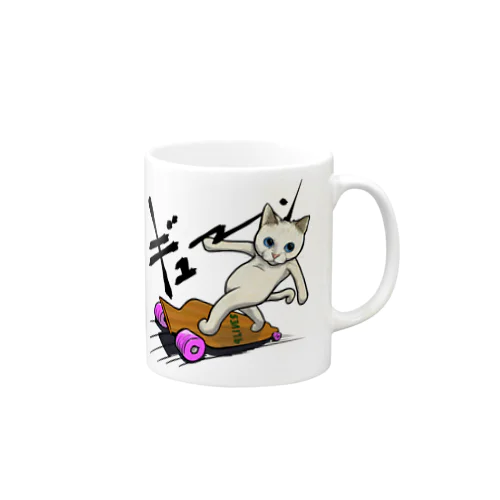 ロングボードねこ Mug