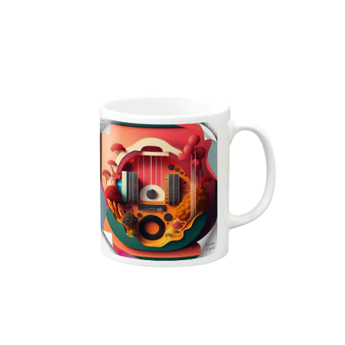 lofiアート盆栽ファンクmusic Mug