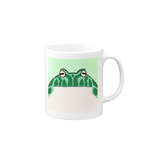 ツノガエルがみてる(ぽっぷ) Mug