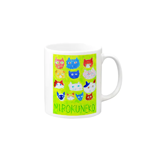 ゆるかわゆるかわご近所ねこ集合 Mug