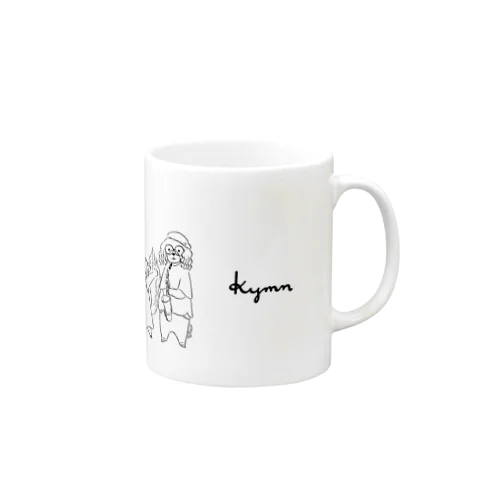 ぎゅっkymn線画 Mug