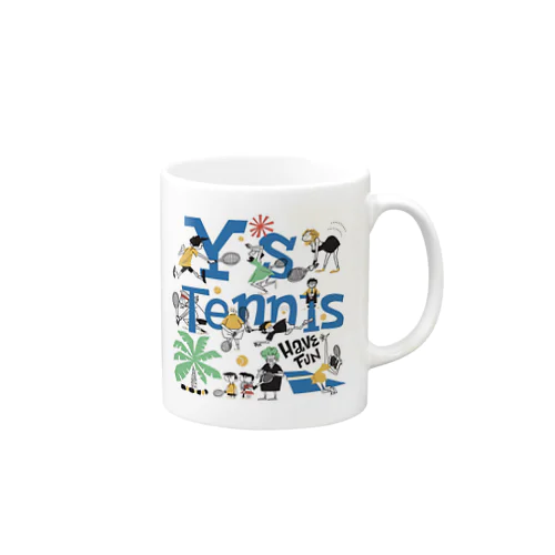 Y's Tennisシャッター柄 Mug