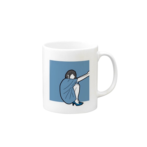 さんかくすわり Mug