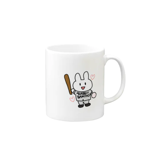 ベースボールうさぎ Mug