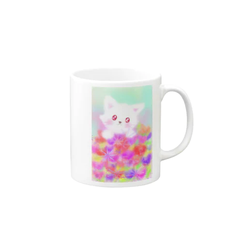 フラワーキャットゆきちゃん Mug