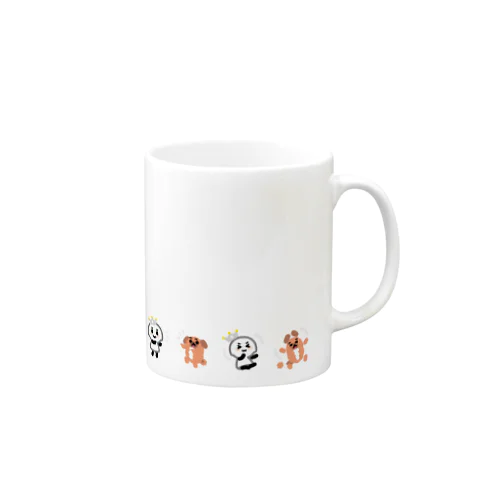 いちるちゃん と からあげ犬 ぐるっと一周 Mug