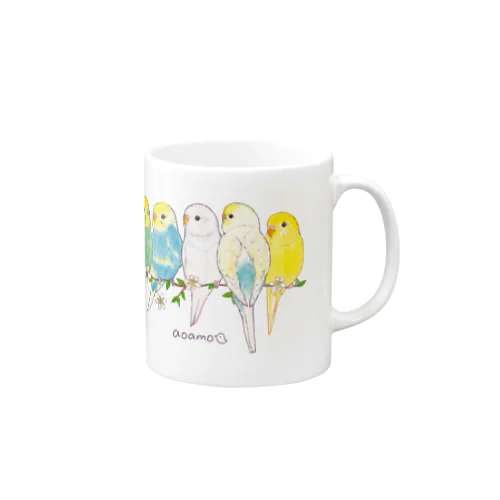 aoamoセキセイインコ Mug