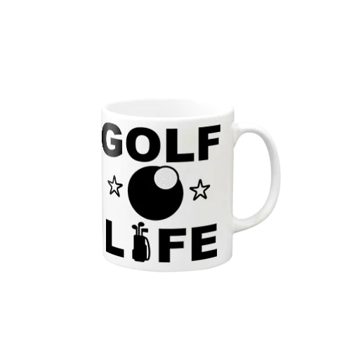 ゴルフ・グッズ・GOLF・ライフ・ゴルフ部・ゴルフ好き・ゴルフボール・球技・スポーツ・老若男女・紳士のスポーツ・カップ・ゴルファー・ホールインワン・コース・クラブ マグカップ