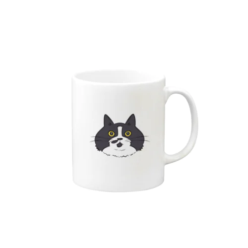 片髭ハチ子 Mug