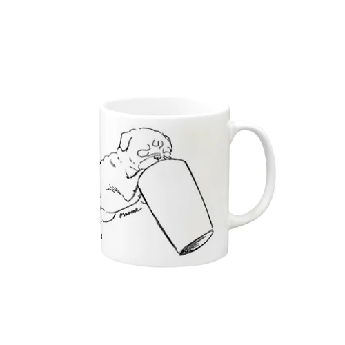 ゴミ箱あさりパグ Mug