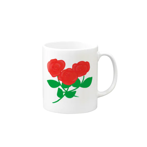 深紅の薔薇① Mug