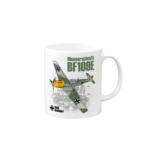 戦闘機_BF109Eメッサーシュミット_ガーランド機 Mug