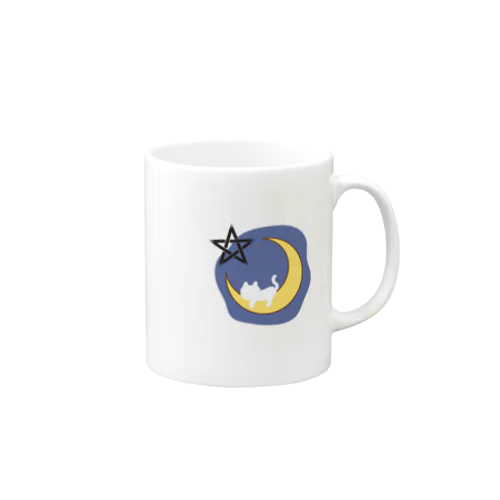 ムーンキャットスター Mug