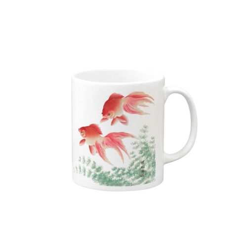 二匹の金魚　小原古邨作品編集　日本のアートTシャツ＆グッズ Mug