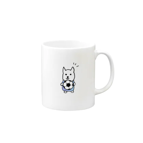 サッカー犬さん♪Part2（背景なし） Mug