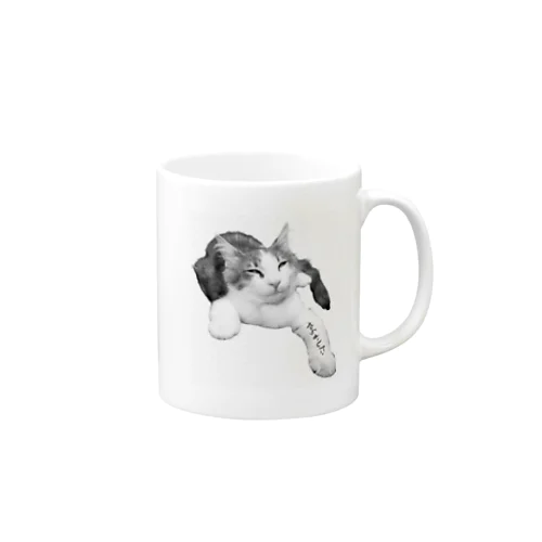 やらかした。猫　ぎんじ Mug