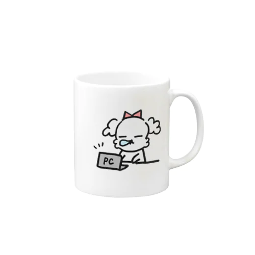 ちゃんと仕事してますよ(嘘)なマルチーズ Mug