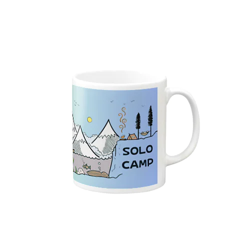 広大なソロキャンプ🏕 Mug