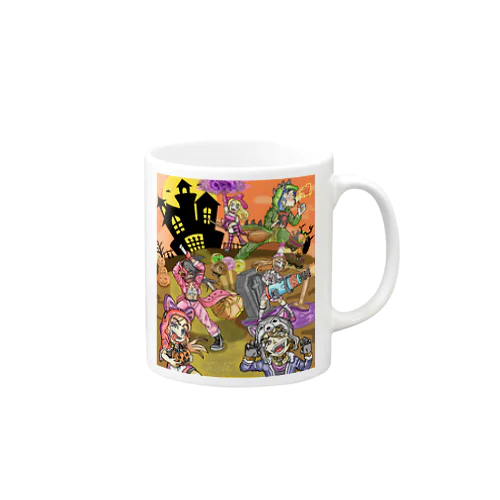 ゲバ子達のハロウィン Mug