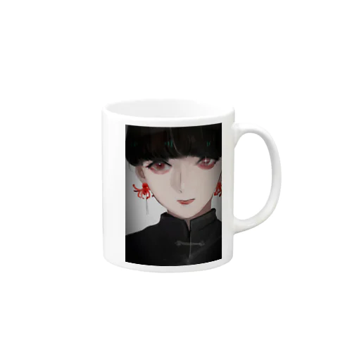 彼岸花のピアス Mug