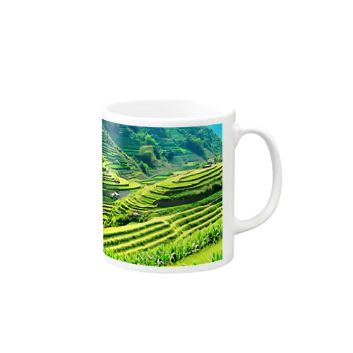 日本の原風景　棚田 Mug