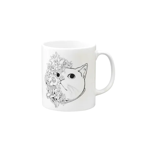 ネコ　(マグカップ) Mug
