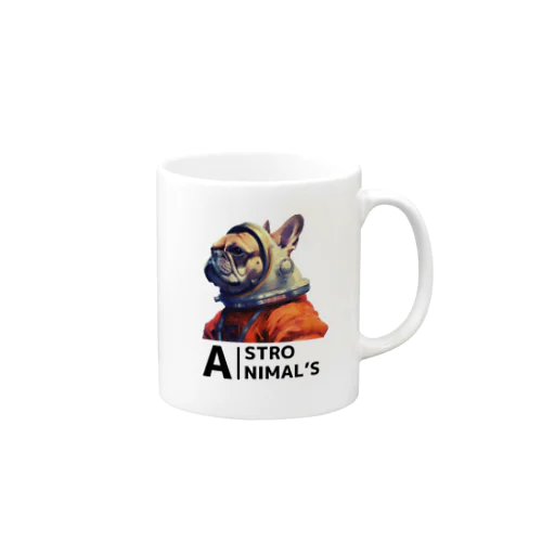 ASTRO ANIMAL'S french bulldog マグカップ