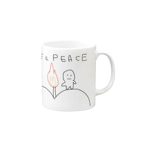 LOVE & PEACE マグカップ