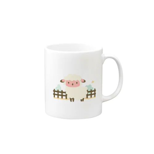 Sheep on the farm Mug