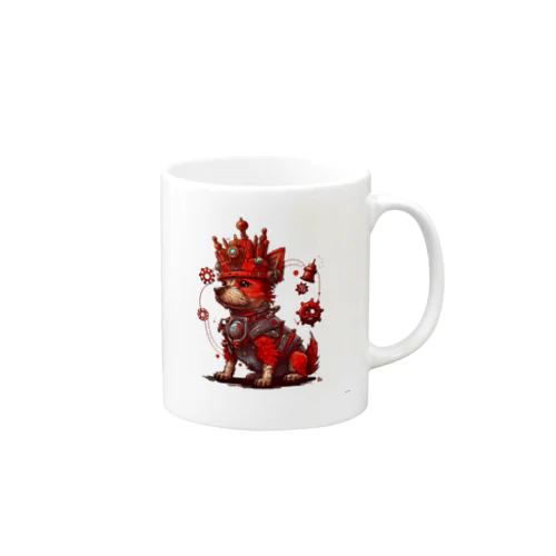 Steampunk Red Dog Mug