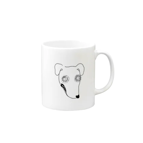 瞳に銀河犬 Mug