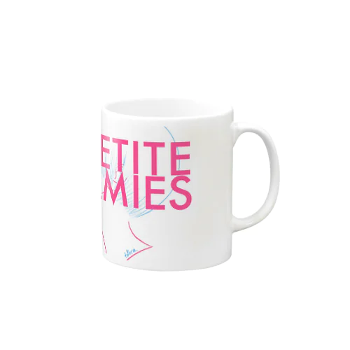 PETITE AMIES ショートヘアちゃん　白 Mug