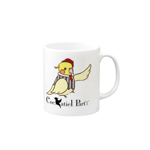 Cockatiel PartYビッグロゴアイテム(ロゴ黒文字) Mug