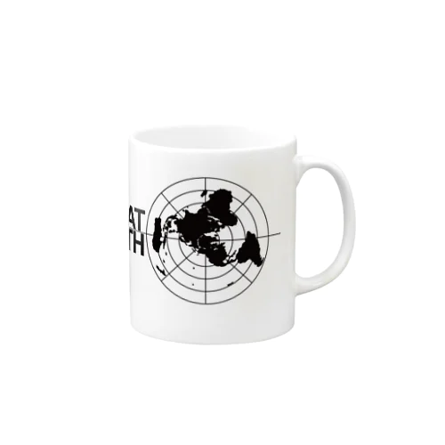 フラットアースMAPグッズ01 Mug