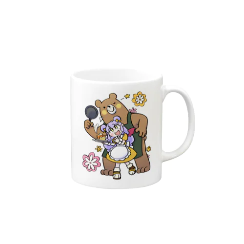 よなこちゃんとクマさんのホットケーキ Mug