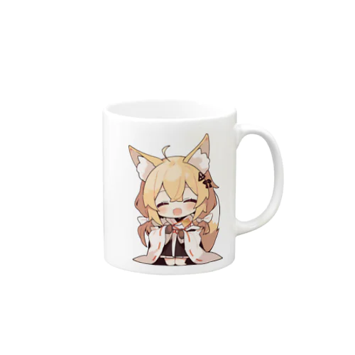 ミコン (Mikon) ver.1 狐の神様、きつね、キツネ Mug