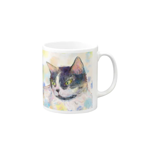 ハチワレ猫かけちゃん。 Mug