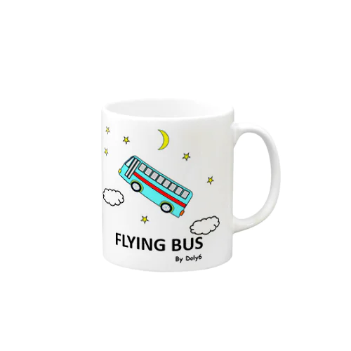 夜空を飛ぶバス Mug