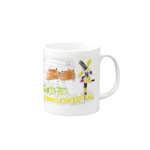 ふみきりマン Mug