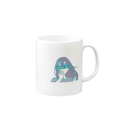 kiss me retro Mug