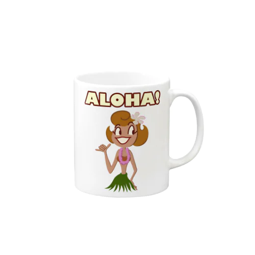 ALOHA Hula Girl Mug