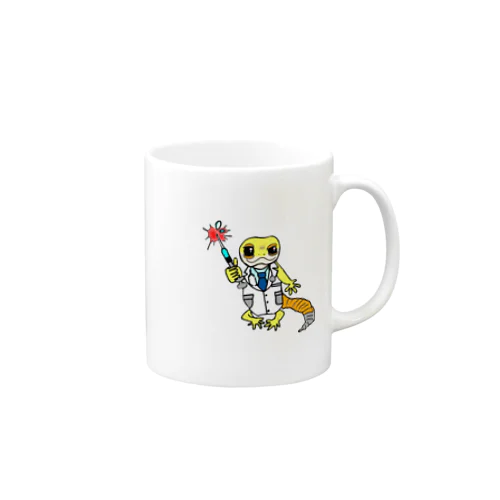 注射をがんばる君を応援するレオパちゃん Mug